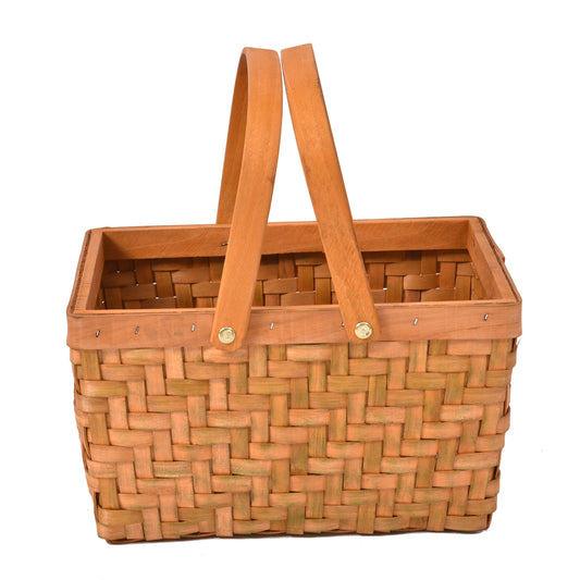 Deluxe Wicker Outdoor Picnic Basket