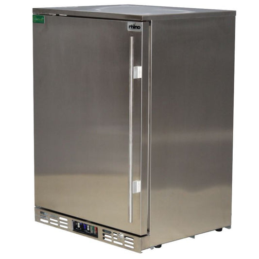 Rhino Stainless Steel 1 Door Solid Stainless Bar Fridge Left Hinged