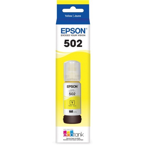 EPSON ECOTANK T502 YELLOW INK BOTTLE ECO TANK ET-2700 ET-2750 ET-3700 ET-4750