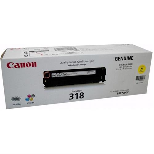 CANON CART318Y YELLOW TONER FOR LBP7200CDN LBP7680CX 2.9K