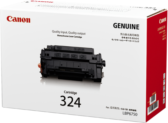 CART324 TONER CARTRIDGE FOR CANON LBP6750DN DAMAGED CARTON