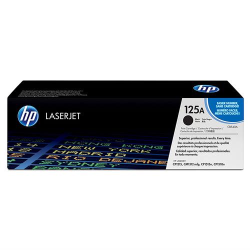 HP 125A BLACK TONER 2200 PAGE YIELD FOR CLJ CM1312 CP15XX