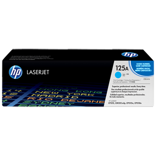 HP 125A CYAN TONER 1400 PAGE YIELD FOR CLJ CM1312 CP15XX