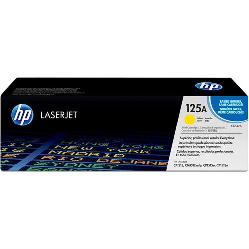 HP 125A YELLOW TONER 1400 PAGE YIELD FOR CLJ CM1312 CP15XX