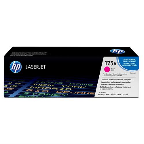 HP 125A MAGENTA TONER 1400 PAGE YIELD FOR CLJ CM1312 CP15XX