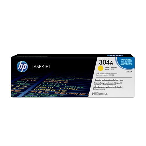 HP CC532A YELLOW TONER 2800 PAGE YIELD FOR CLJ CP2025 CM2320 MFP