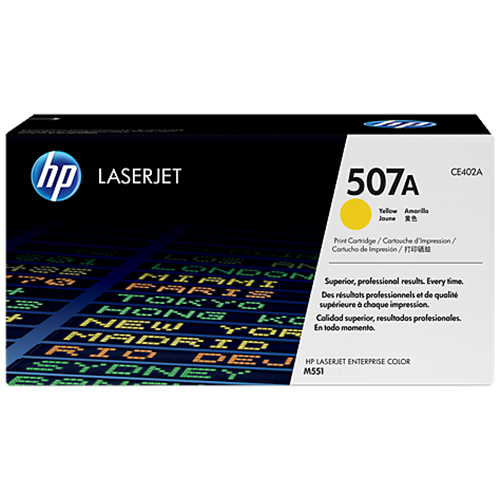 HP 507A YELLOW TONER 6000 PAGE YIELD FOR M551