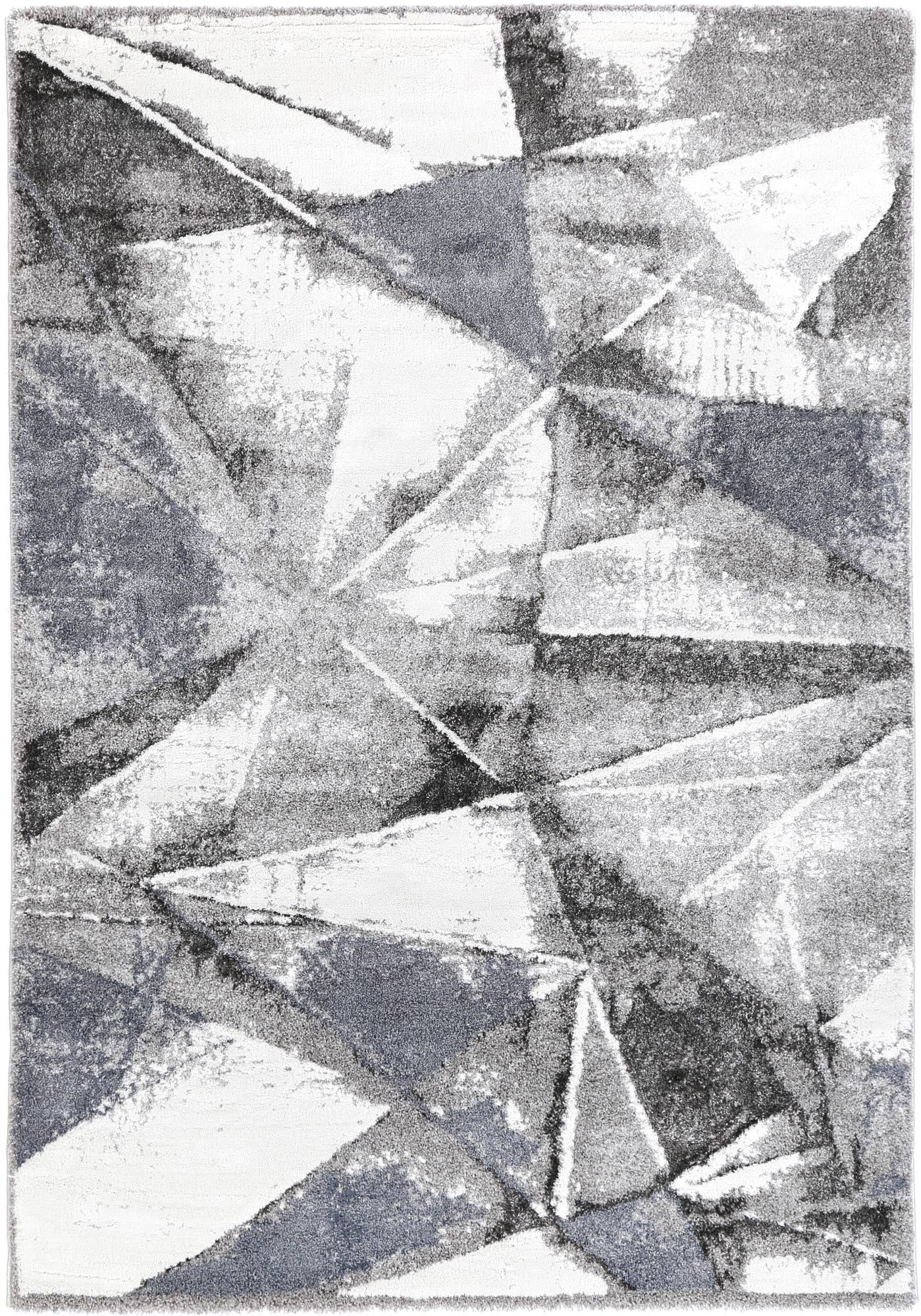 Yuzil Multi Triangle Abstract Rug