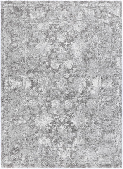 test rey 1 Yuzil Grey Floral Rug