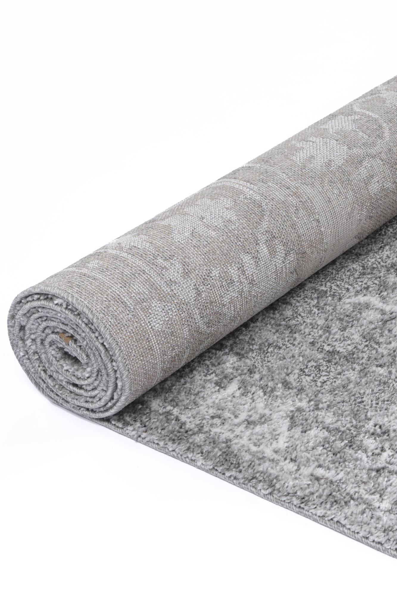 Yuzil Grey Floral Rug