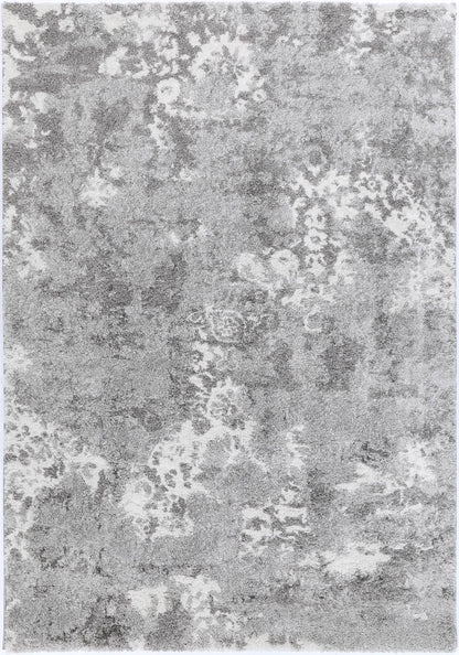 test rey 1 Yuzil Grey Transitional Floral Rug