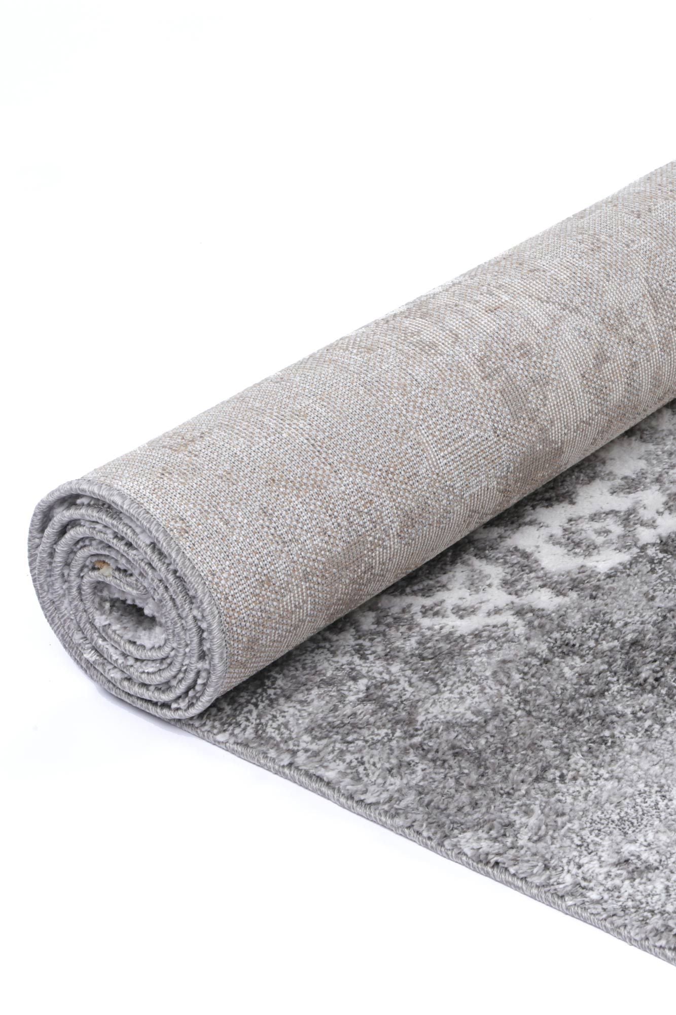 Yuzil Grey Transitional Floral Rug