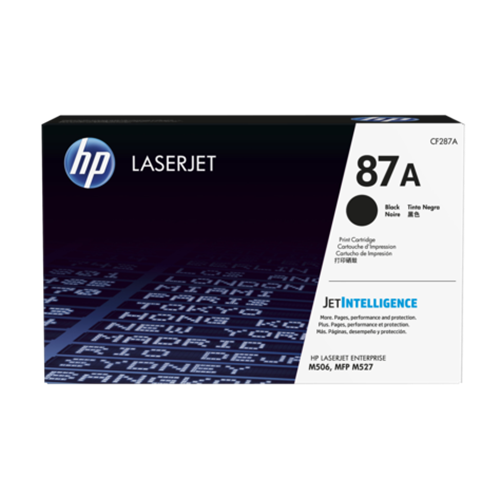 HP 87A BLACK LASERJET TONER CARTRIDGE 9K LJET ENT M506 /M527