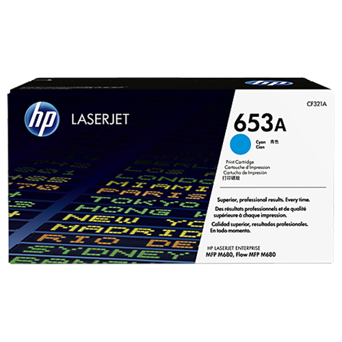 HP 653A CYAN LASERJET TONER CARTRIDGE