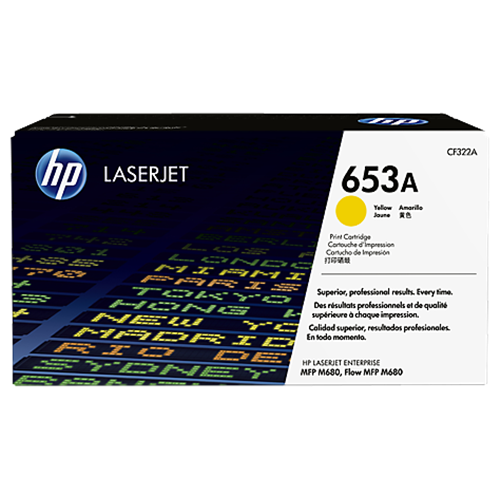 HP 653A YELLOW LASERJET TONER CARTRIDGE