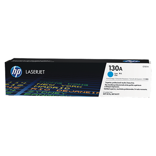 HP 130A CYAN LASERJET TONER CARTRIDGE-M153/M176/M177