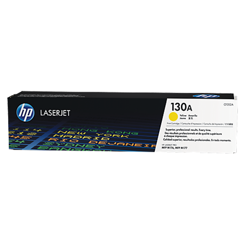 HP 130A YELLOW LASERJET TONER CARTRIDGE-M153/M176/M177