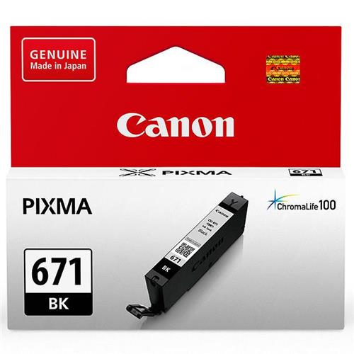 CANON CLI671BK BLACK INK TANK FOR MG5760BK MG6860 M7760