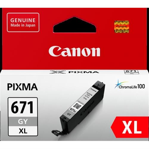 CANON CLI671XLGY GREY EXTRA LARGE INK TANK FOR MG5760BK  MG6860 MG7760