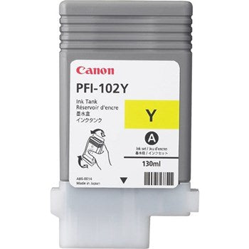 PFI-102Y YELLOW INK TANK 130ML FOR IMAGEPROGRAF IPF500 IPF600 IPF650 IPF700