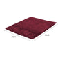 New Designer Shaggy Floor Confetti Rug Burgundy 120x160cm