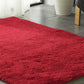 New Designer Shaggy Floor Confetti Rug Red 80x120cm