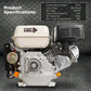7HP Horizontal Key Shaft Q Type Petrol ENGINE - Electric Start