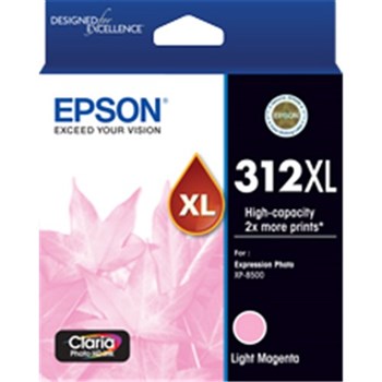 EPSON 312XL LIGHT MAGENTA INK CLARIA PHOTO HD XP-8500