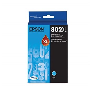 EPSON 802XL CYAN INK DURABRITE FOR WF-4720 WF-4740 WF-4745