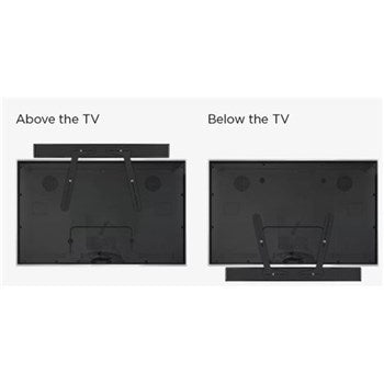 WEIGHT CAPACITY 15KG FITS MOST TVS AND SOUNDBARS MOUNT ABOVE OR BELOW