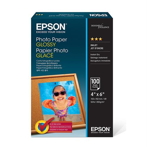 EPSON C13S042548 PHOTO PAPER GLOSSY 4X6 100 SHEET