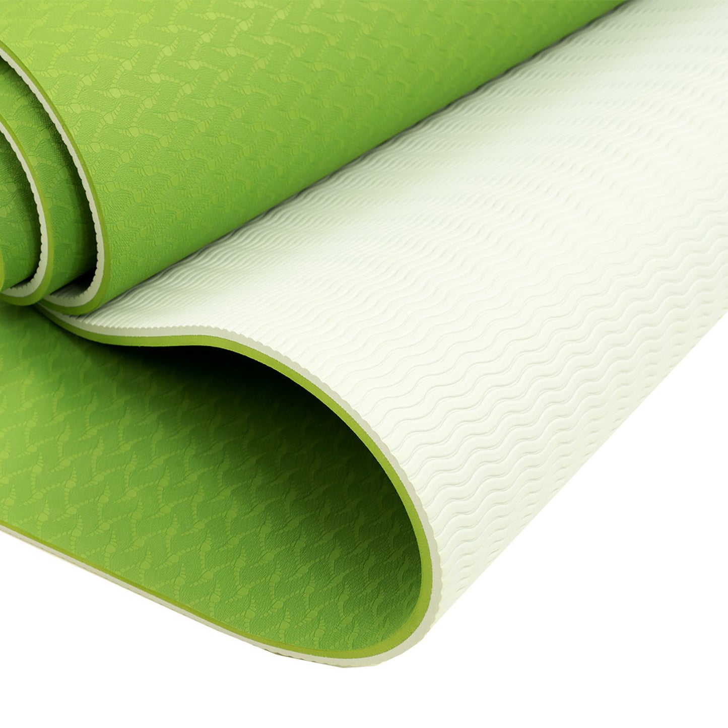 Powertrain Eco-Friendly TPE Pilates Exercise Yoga Mat 8mm - Green