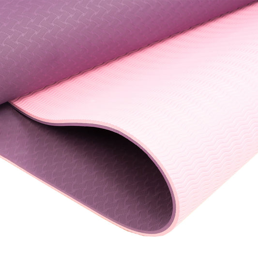 Powertrain Eco-Friendly TPE Pilates Exercise Yoga Mat 8mm - Dark Purple