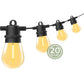 20 Bulbs 23m Festoon String Lights