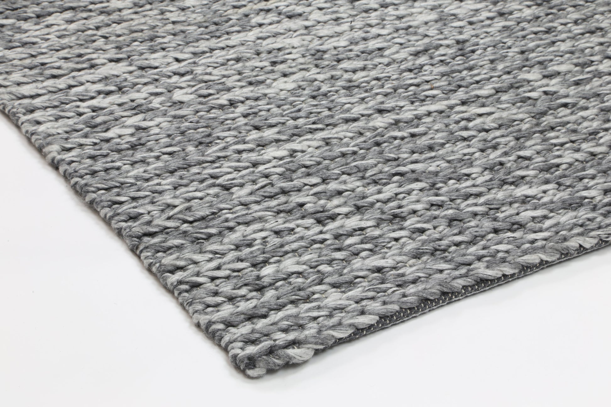 Zayna Cue Charcoal Wool Blend Rug