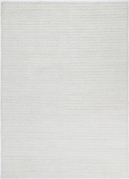 Zayna Cue White Wool Blend Rug