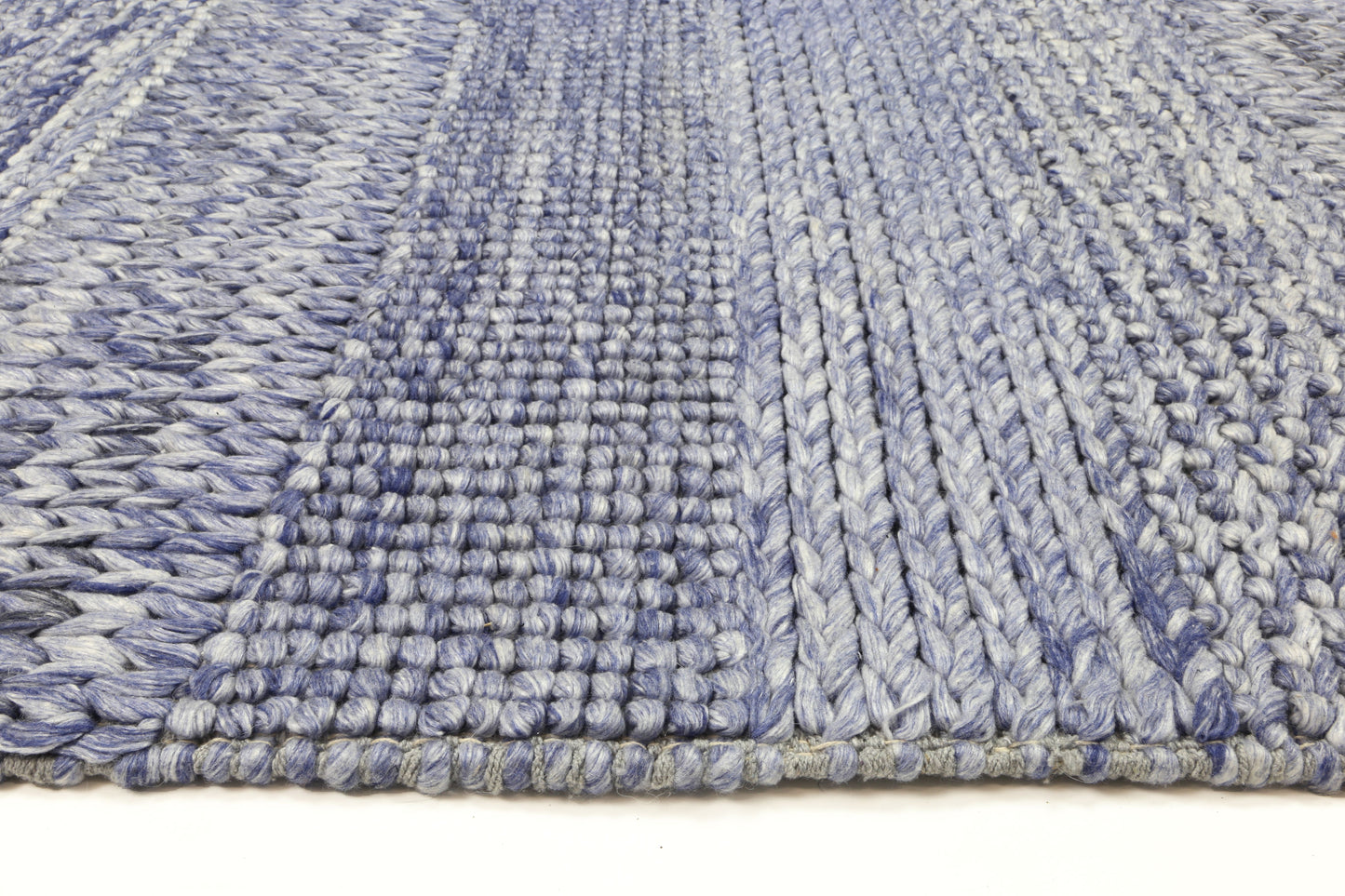 Zayna Grace Blue Wool Blend Rug