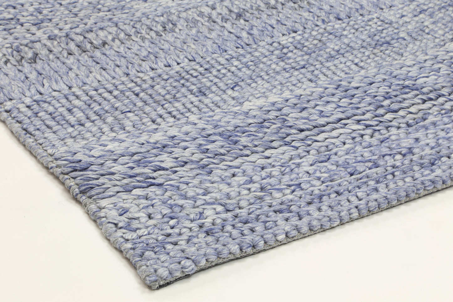 Zayna Grace Blue Wool Blend Rug