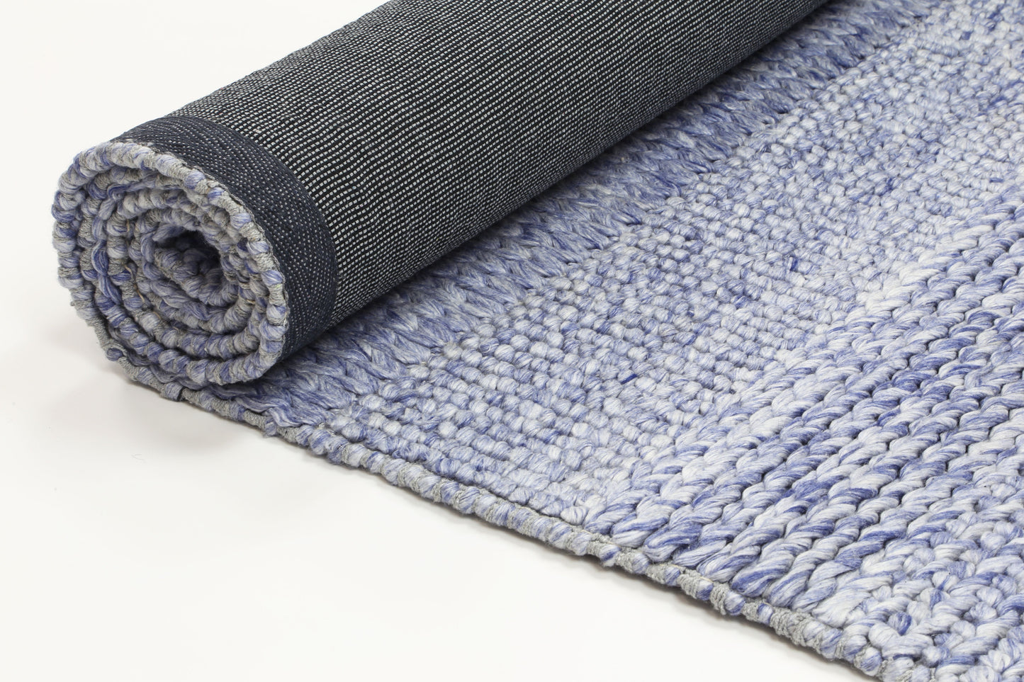 Zayna Grace Blue Wool Blend Rug