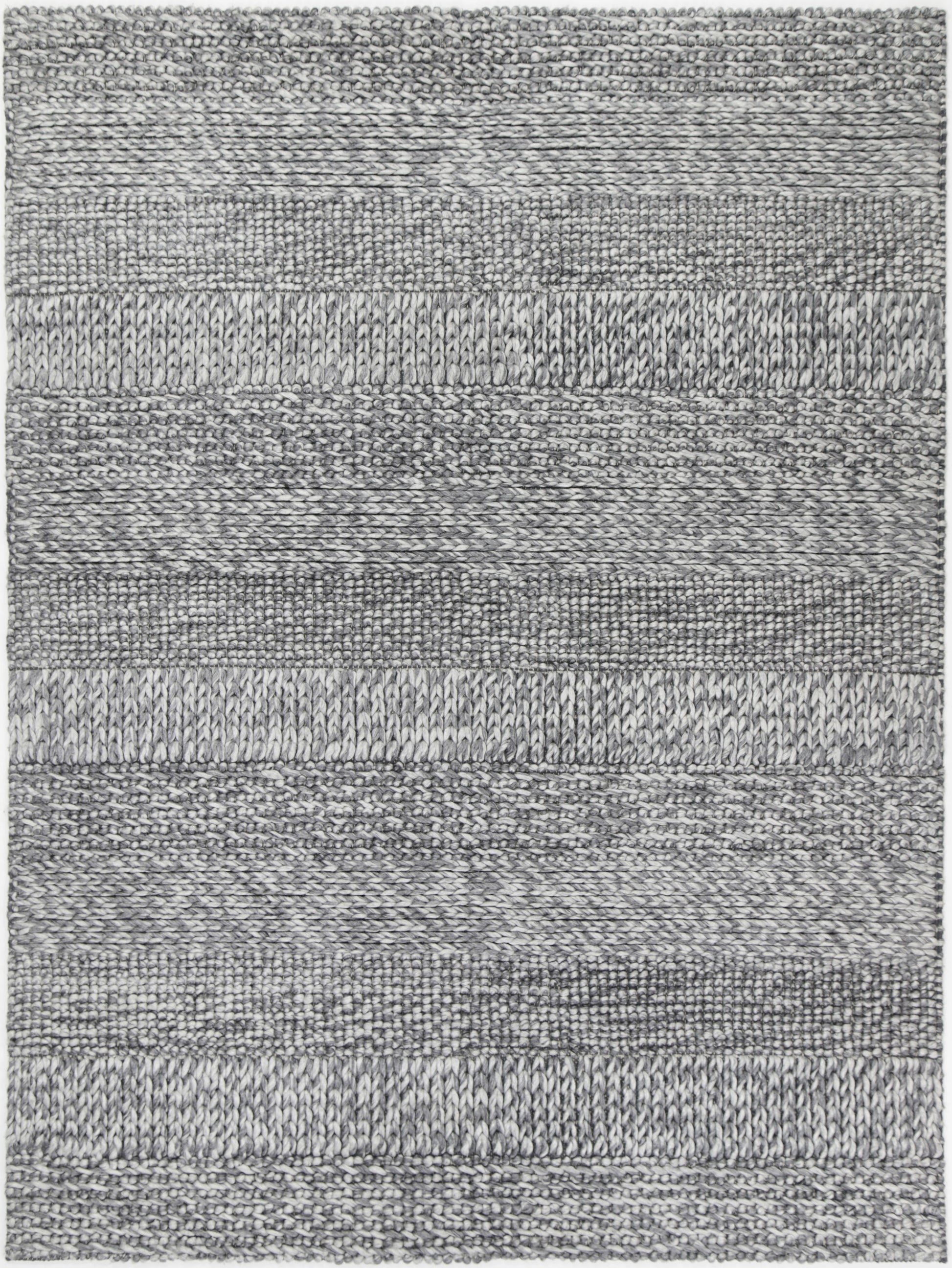 Zayna Grace Charcoal Wool Blend Rug