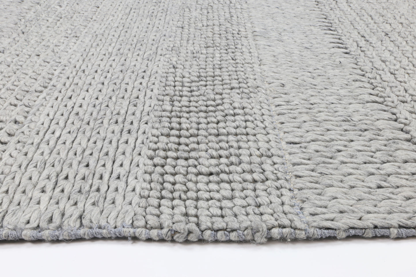 Zayna Grace Grey Wool Blend Rug