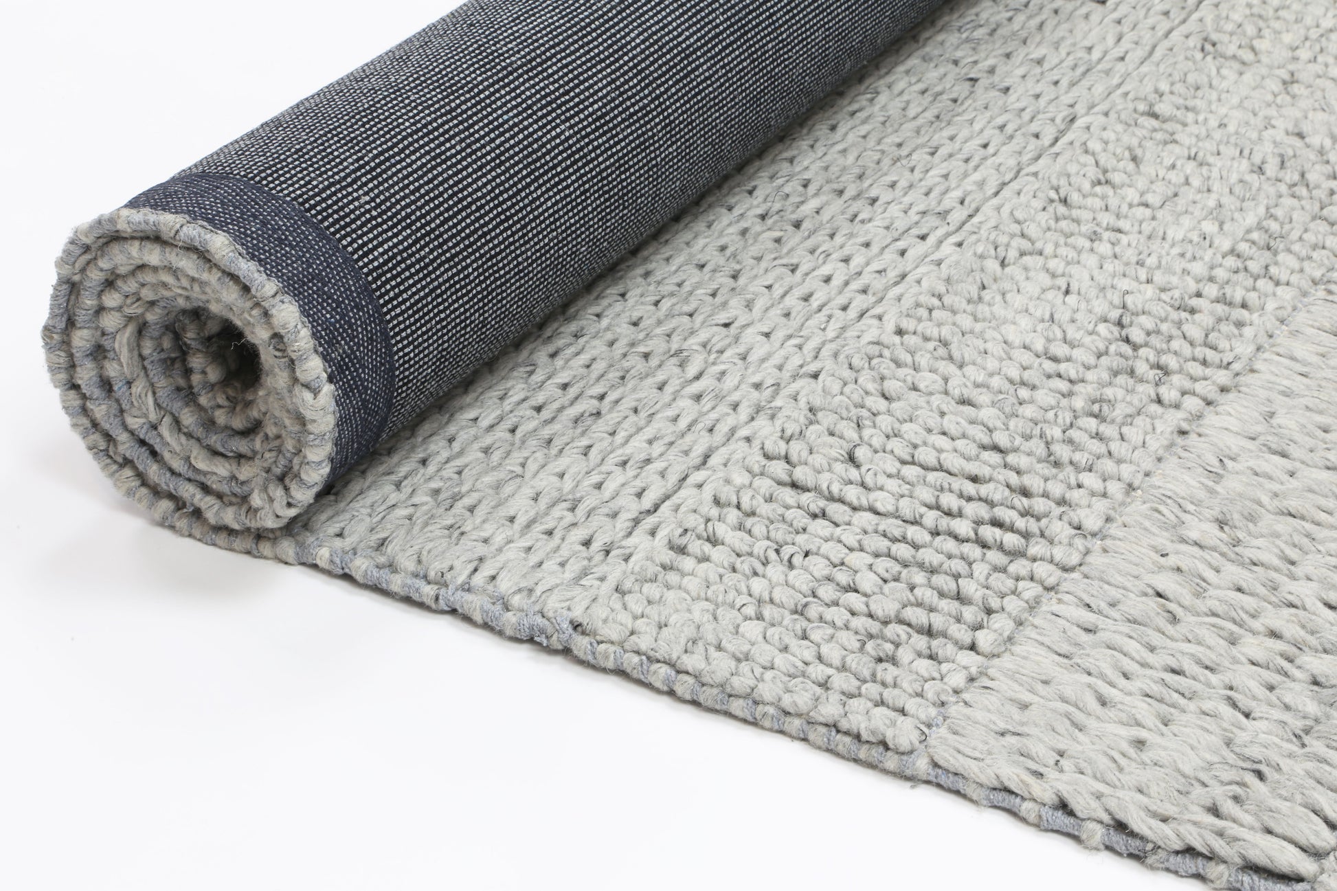 Zayna Grace Grey Wool Blend Rug