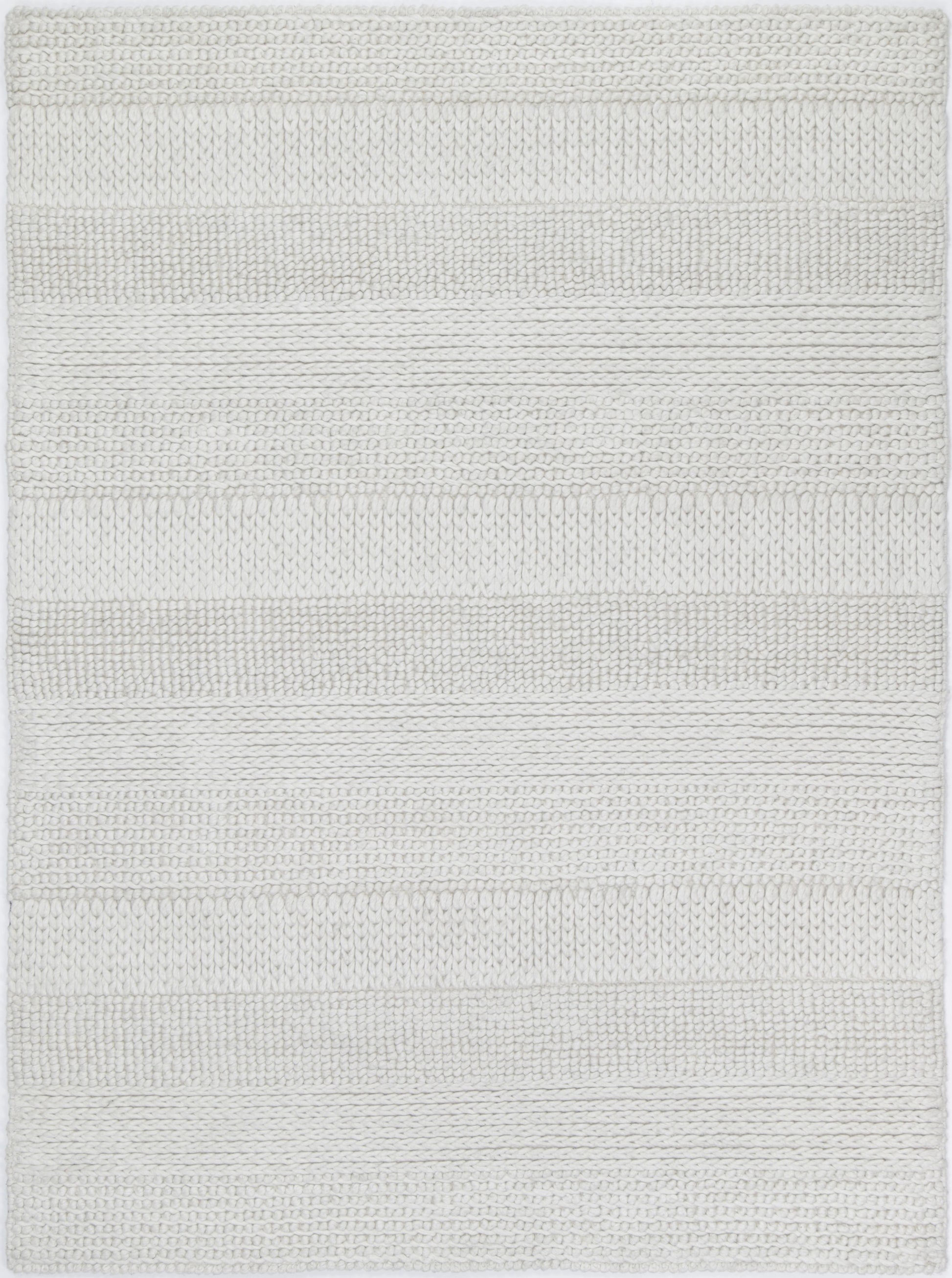 Zayna Grace White Wool Blend Rug