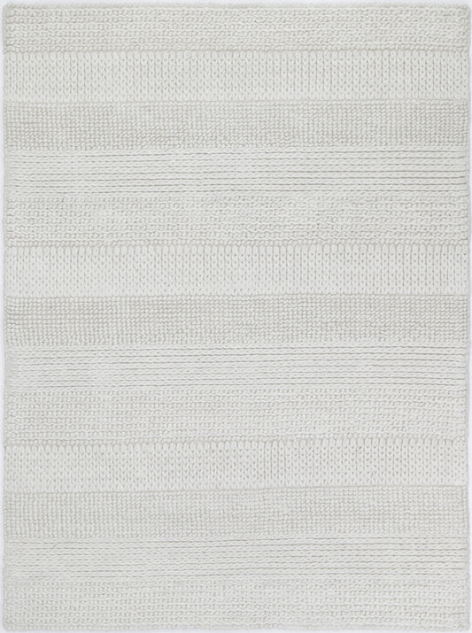 Zayna Grace White Wool Blend Rug