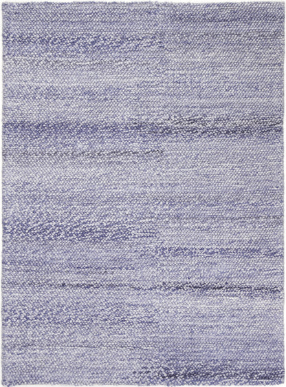 test rey 1 Zayna Loopy Blue Wool Blend Rug