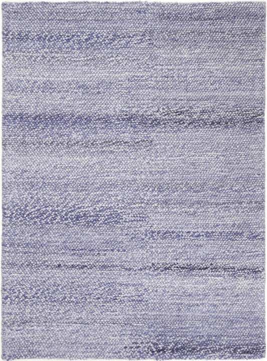 Zayna Loopy Blue Wool Blend Rug