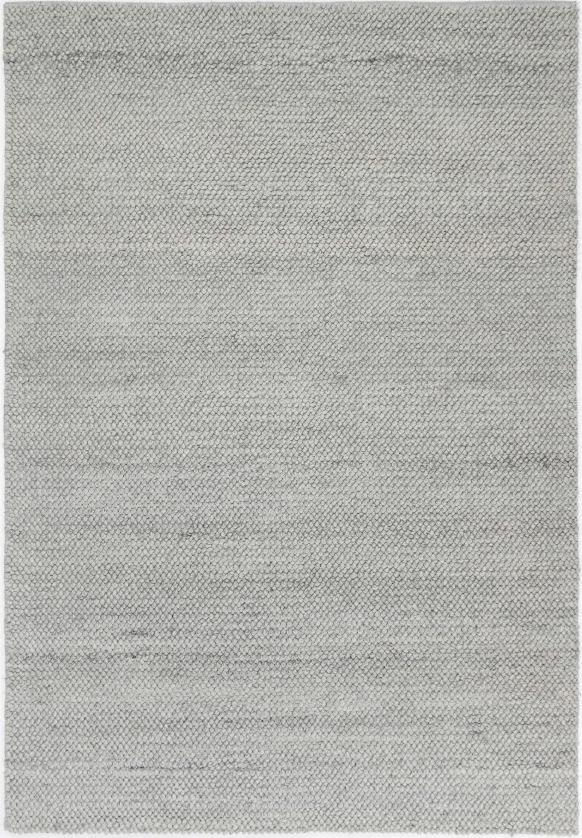 Zayna Loopy Grey Wool Blend Rug