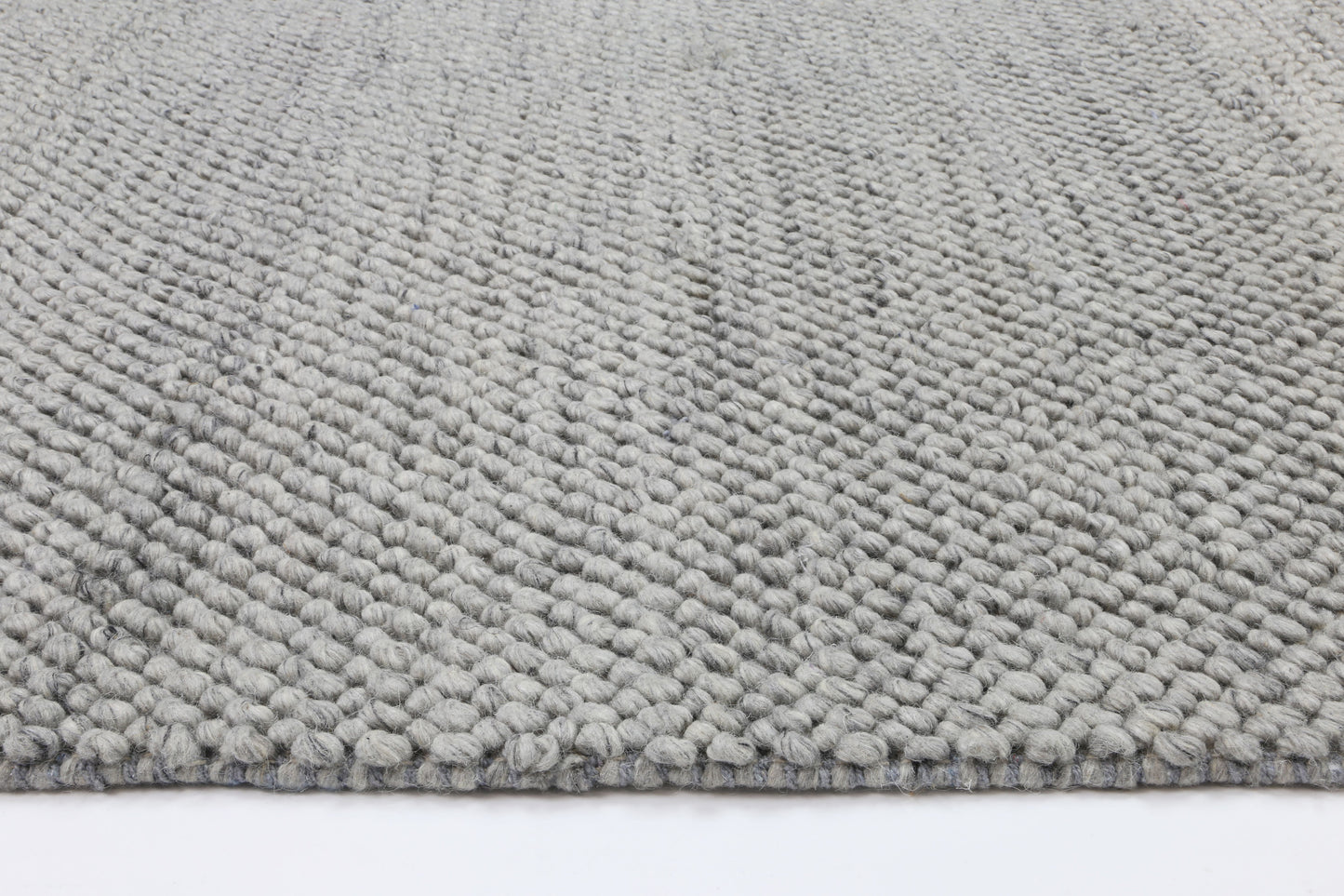 Zayna Loopy Grey Wool Blend Rug