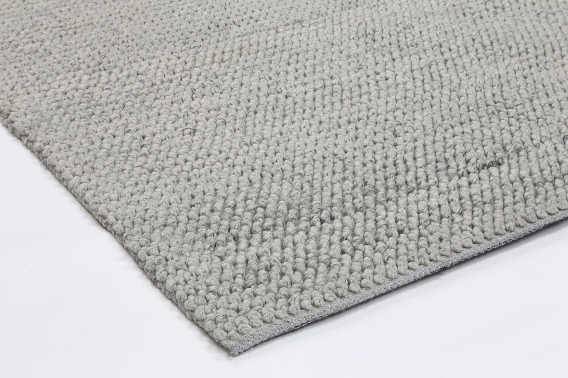 Zayna Loopy Grey Wool Blend Rug