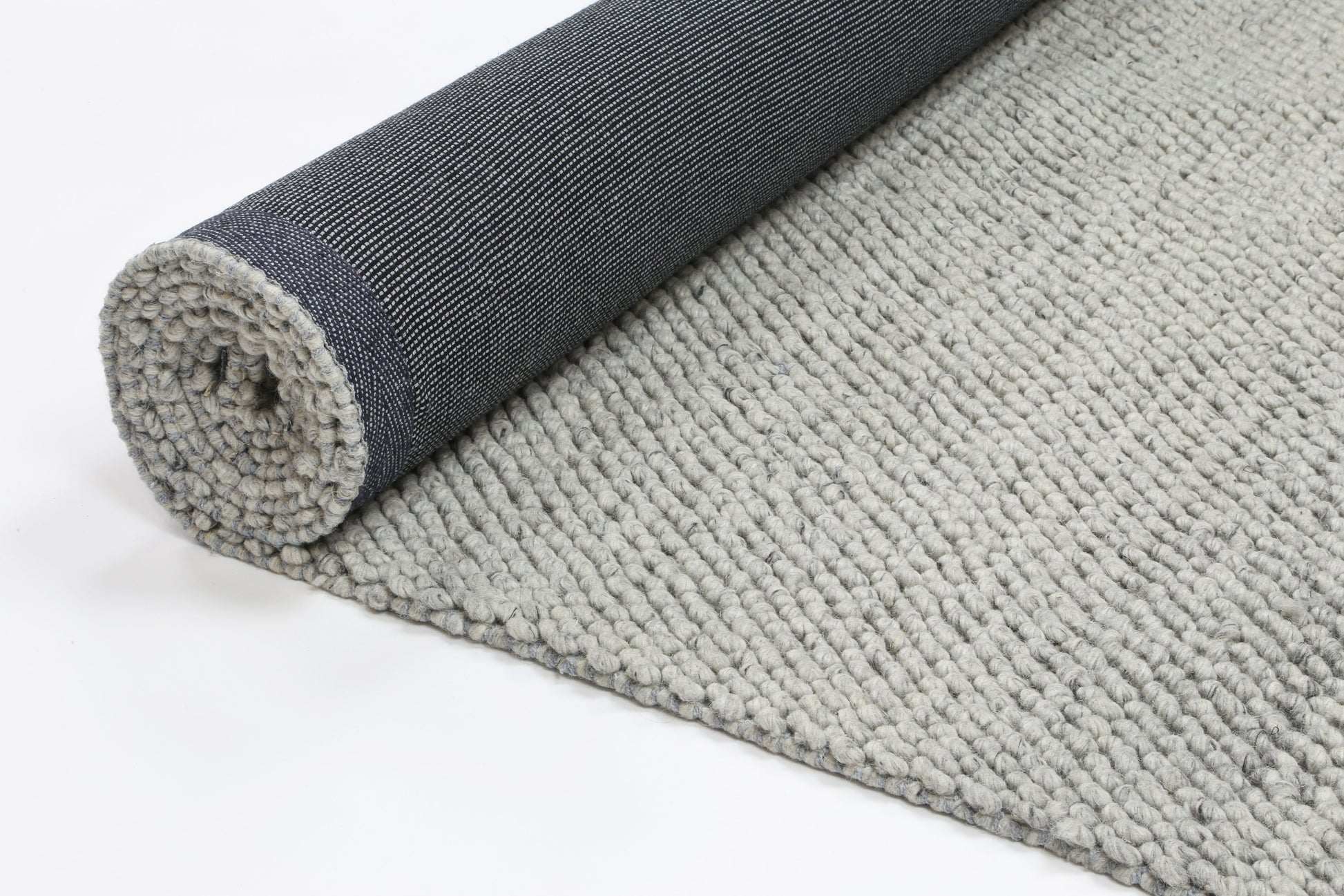 Zayna Loopy Grey Wool Blend Rug